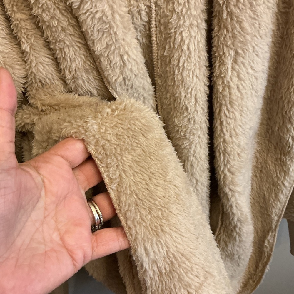 Hem & Thread Cozy Beige Teddy Jacket - Picture 3 of 4
